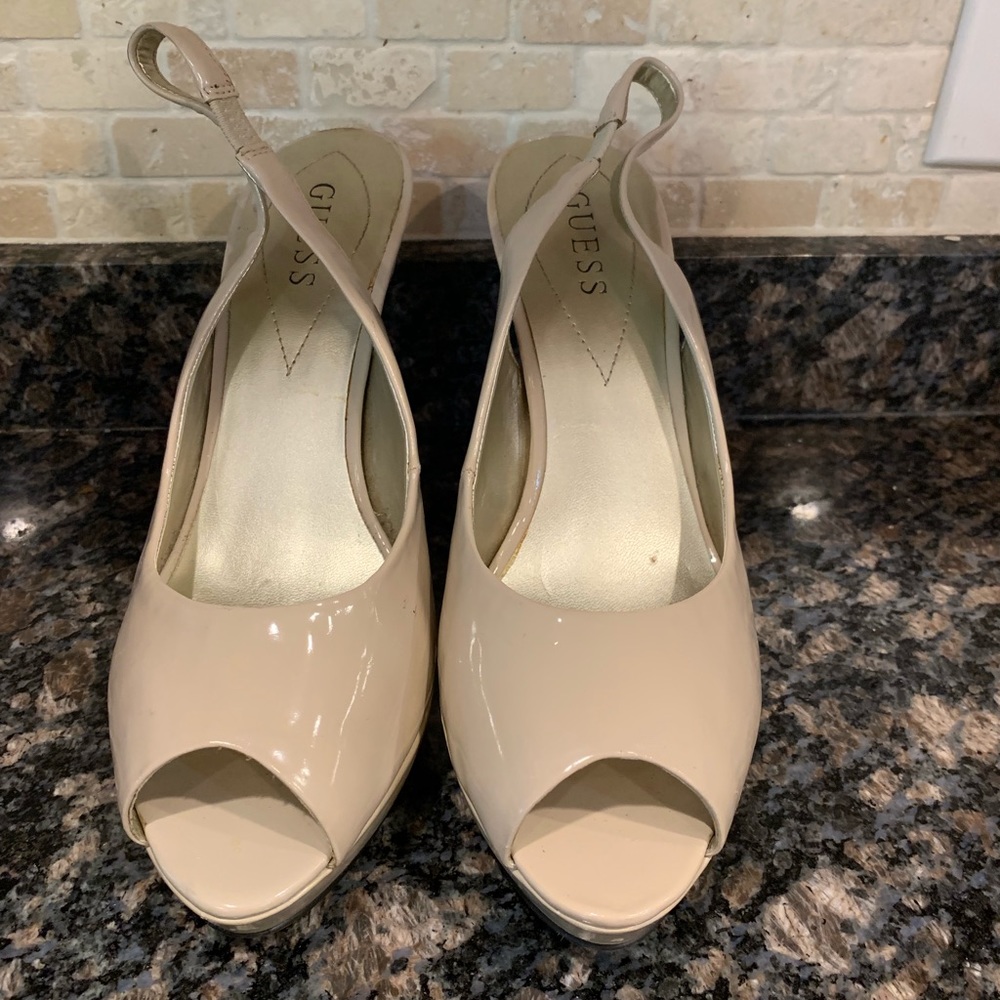 Guess nude slingbacks